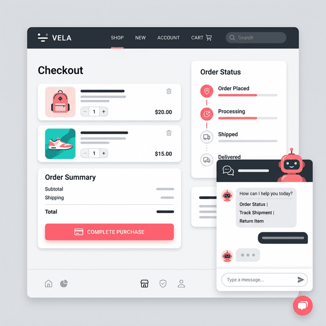 E-commerce solution illustration